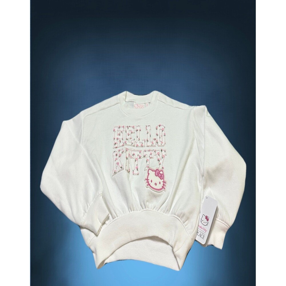 Hello Kitty White Crewneck Sweatshirt Girls 4+